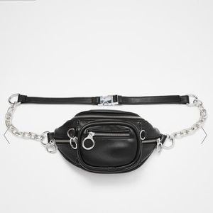 Poster grl / girl chain mini Fanny pack faux leather